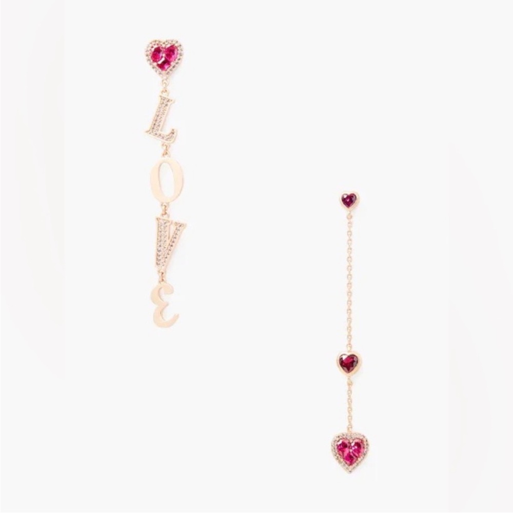 Kate Spade Pink Love Drop Earrings